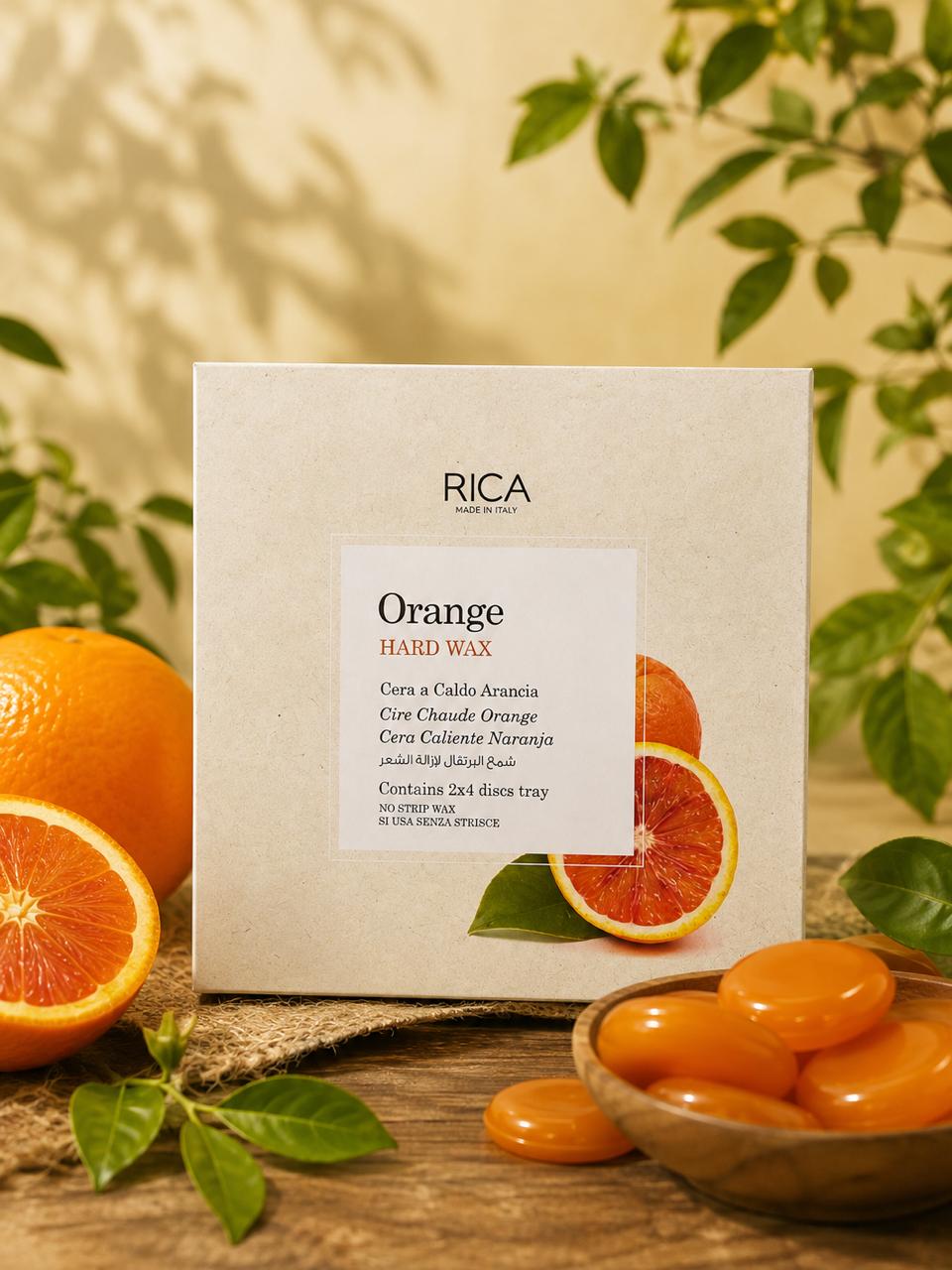 RICA Hard Wax Orange (2 x 4 disc trays) - 1000g