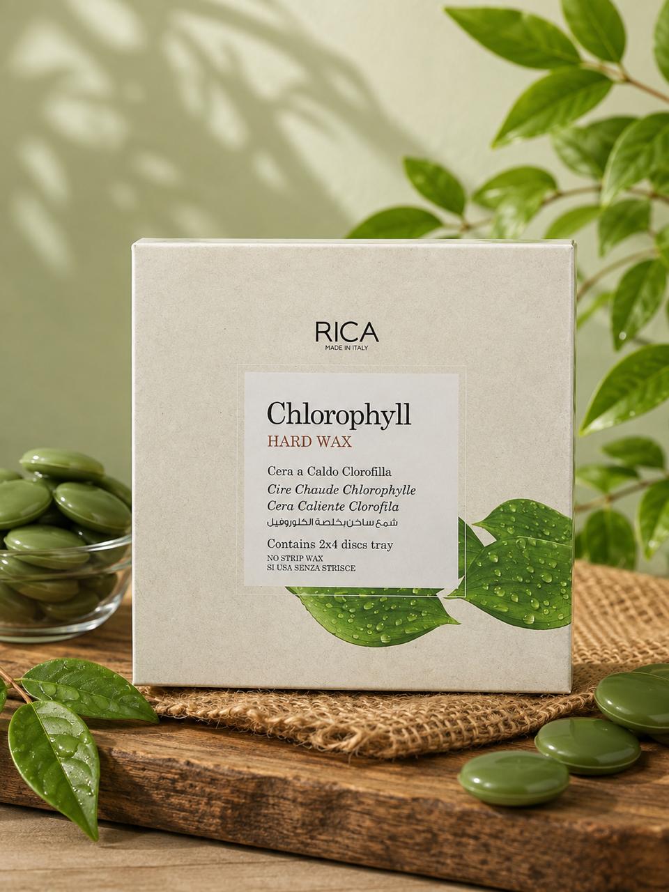 RICA Hard Wax Chlorophyll (2 x 4 disc trays) - 1000g