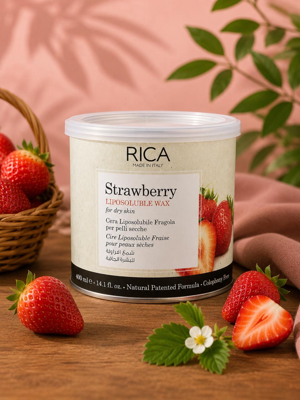 RICA Liposoluble Wax Strawberry – 400g
