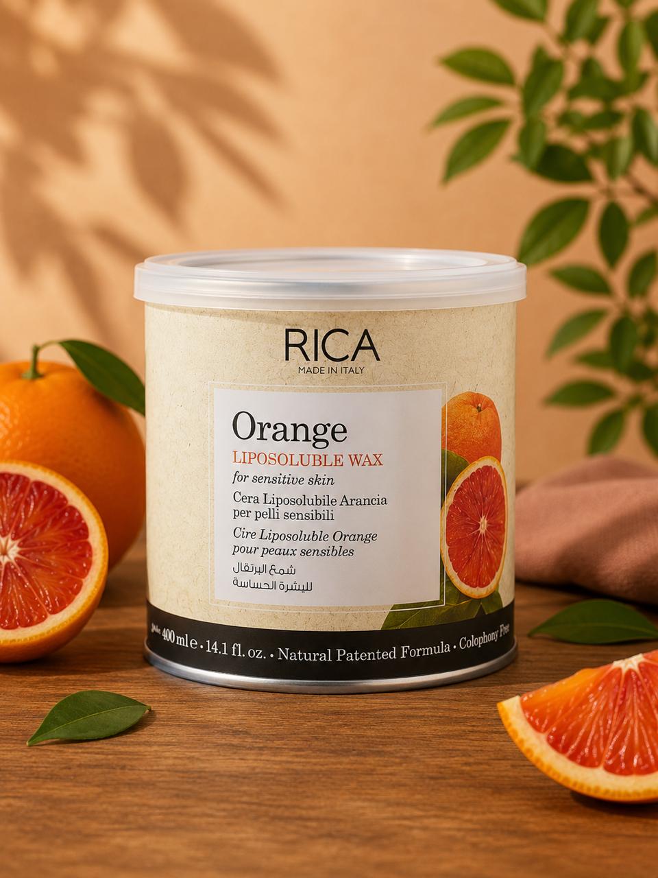 RICA Liposoluble Wax Orange – 400g