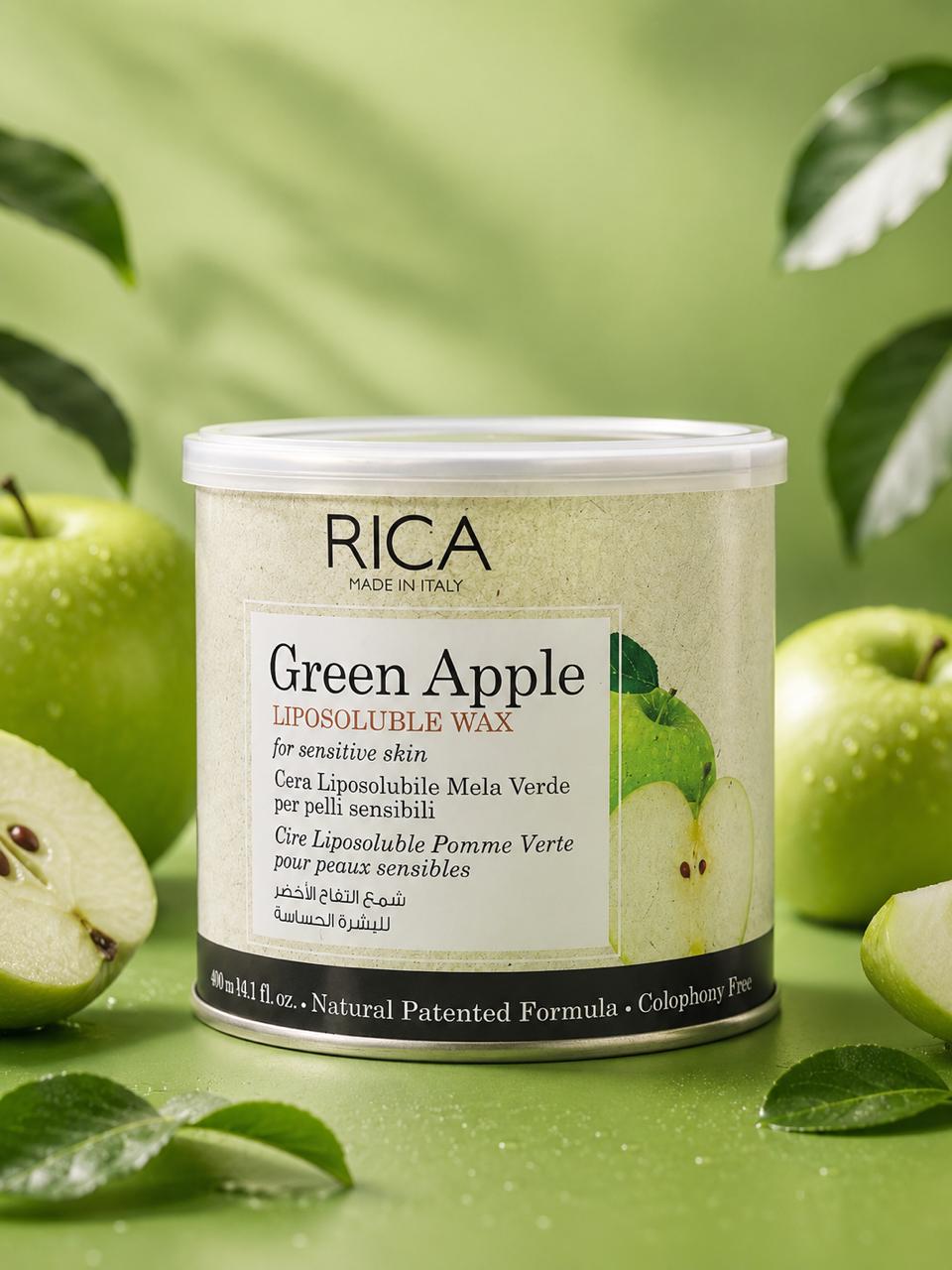RICA Liposoluble Wax Green Apple – 400g