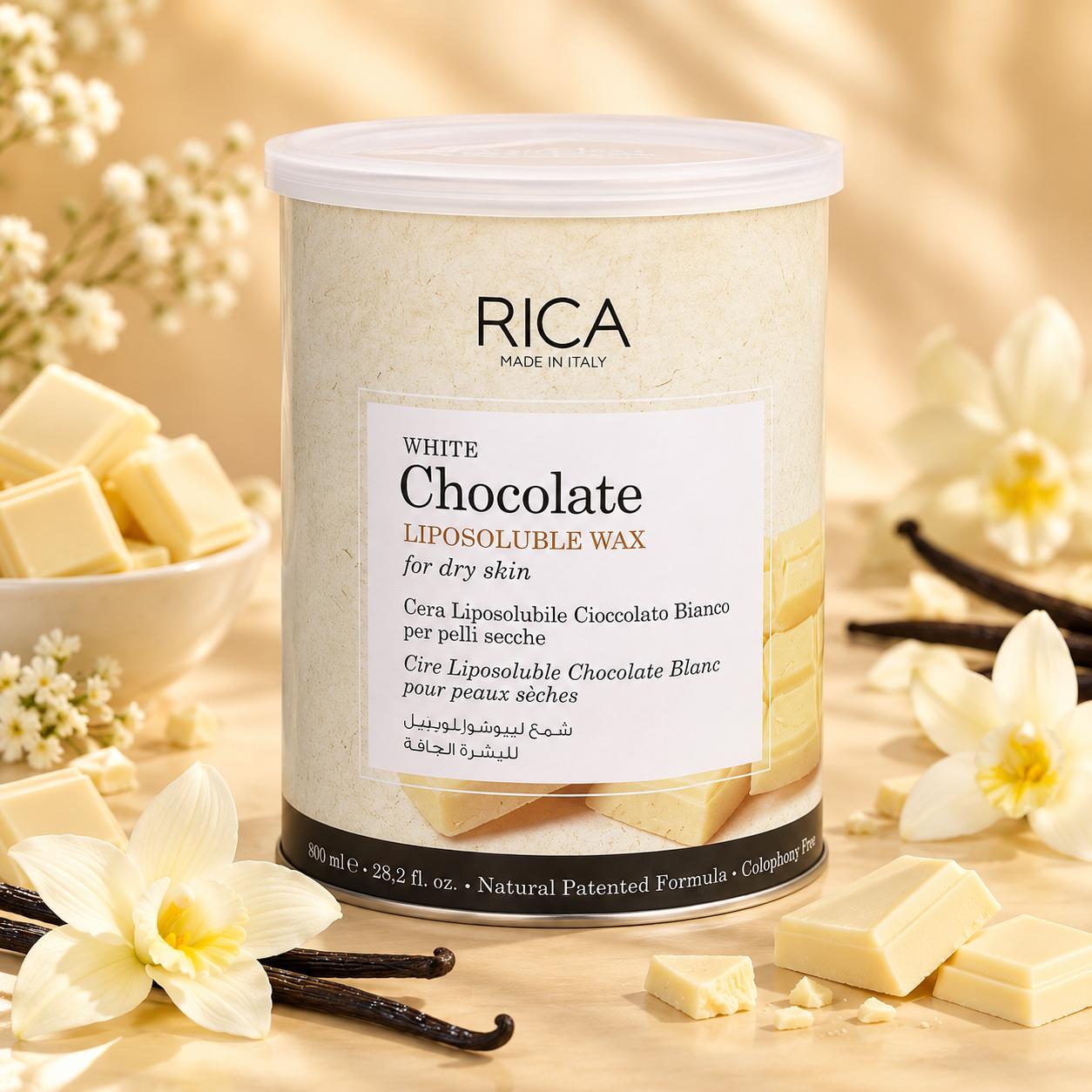 Rica White Chocolate Liposoluble Wax — 800g