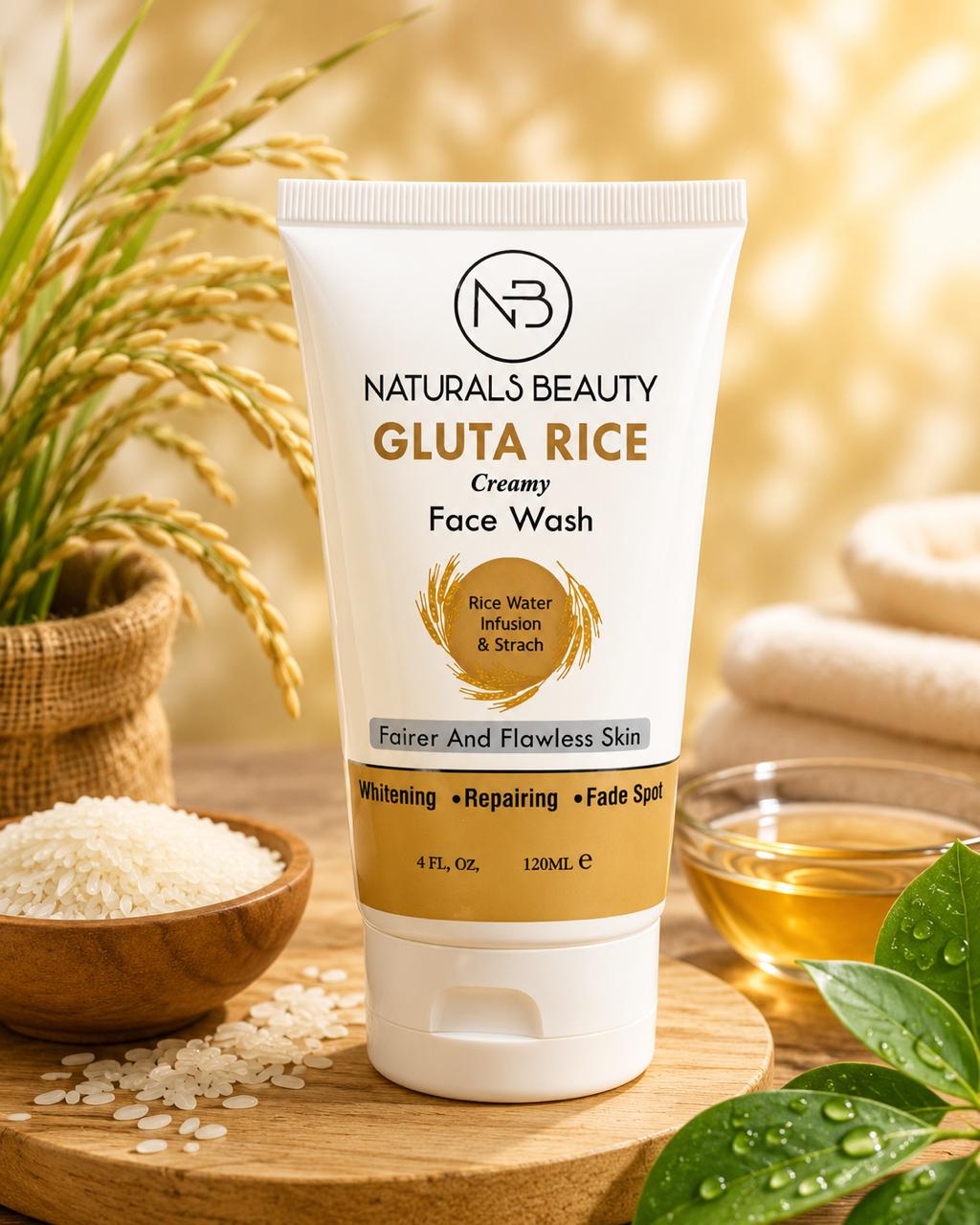 NB Naturals Beauty – Gluta Rice Creamy Face Wash (120ml)