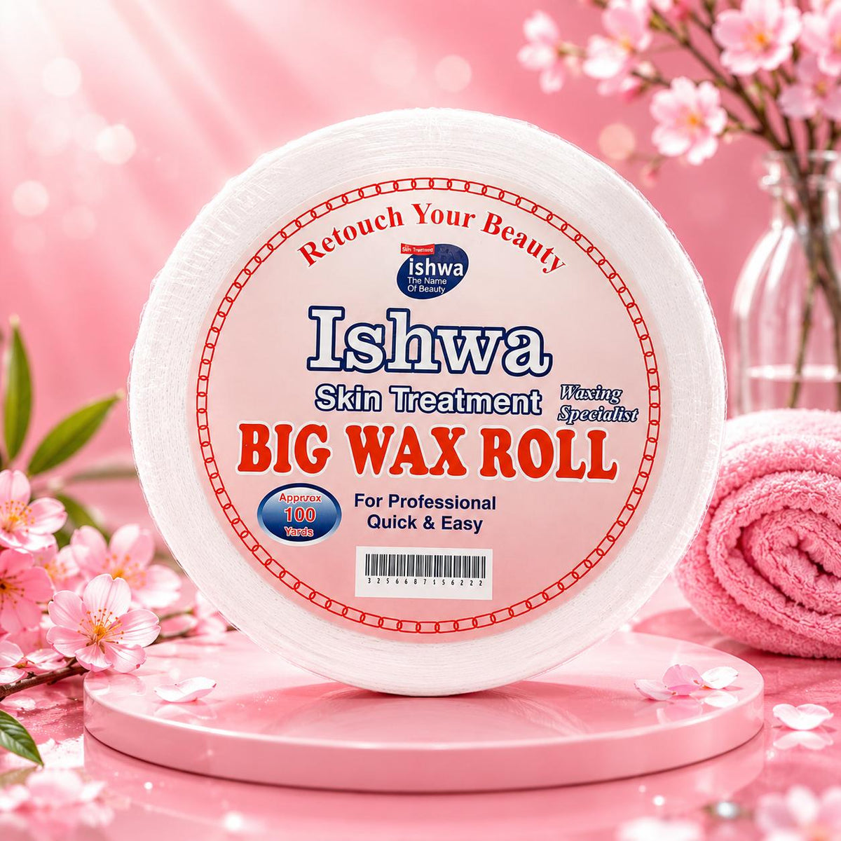 Ishwa Skin Treatment Wax Strips For Professional, Quick & Easy Hair Removal - 100 yards