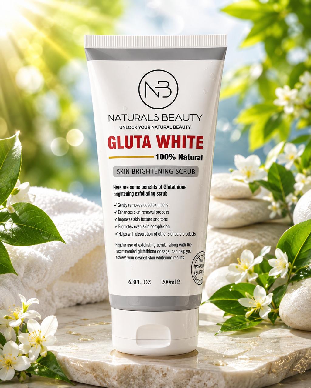 NB Naturals Beauty – Gluta White Skin Brightening Scrub (200ml)