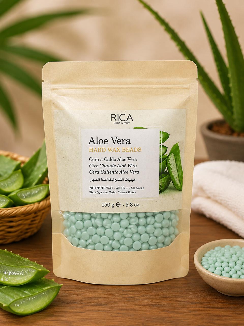 Aloe Vera Brazilian Bean Hard Wax - 150g