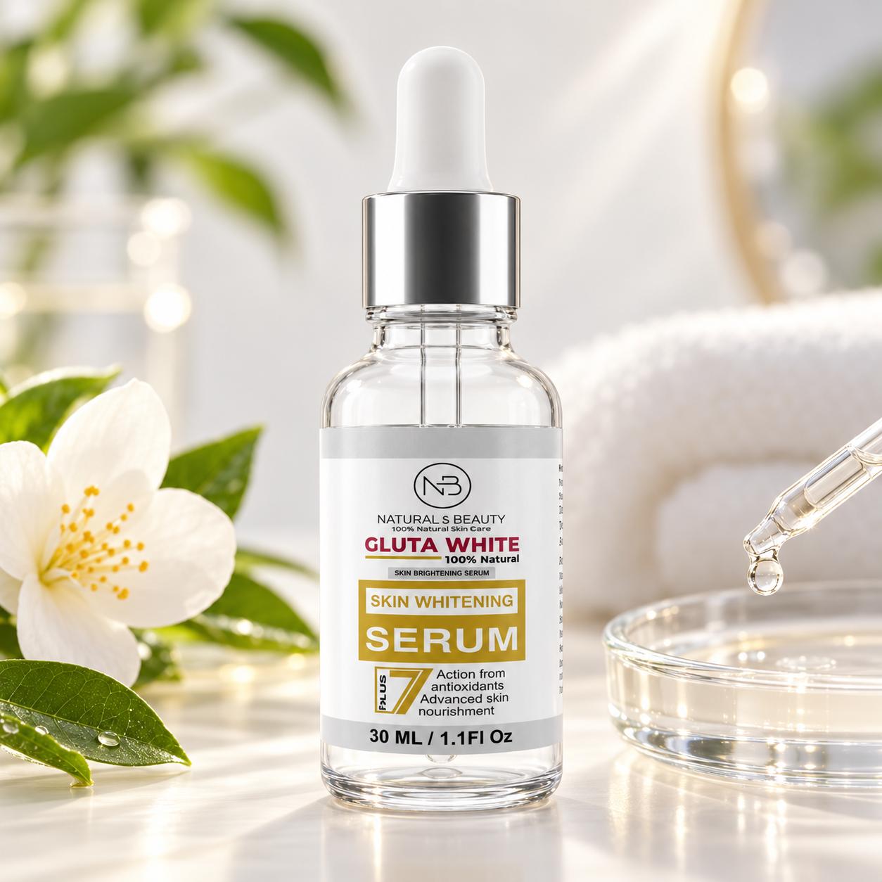 Naturals Beauty Gluta White – Skin Whitening Serum PLUS 7 (30ml)