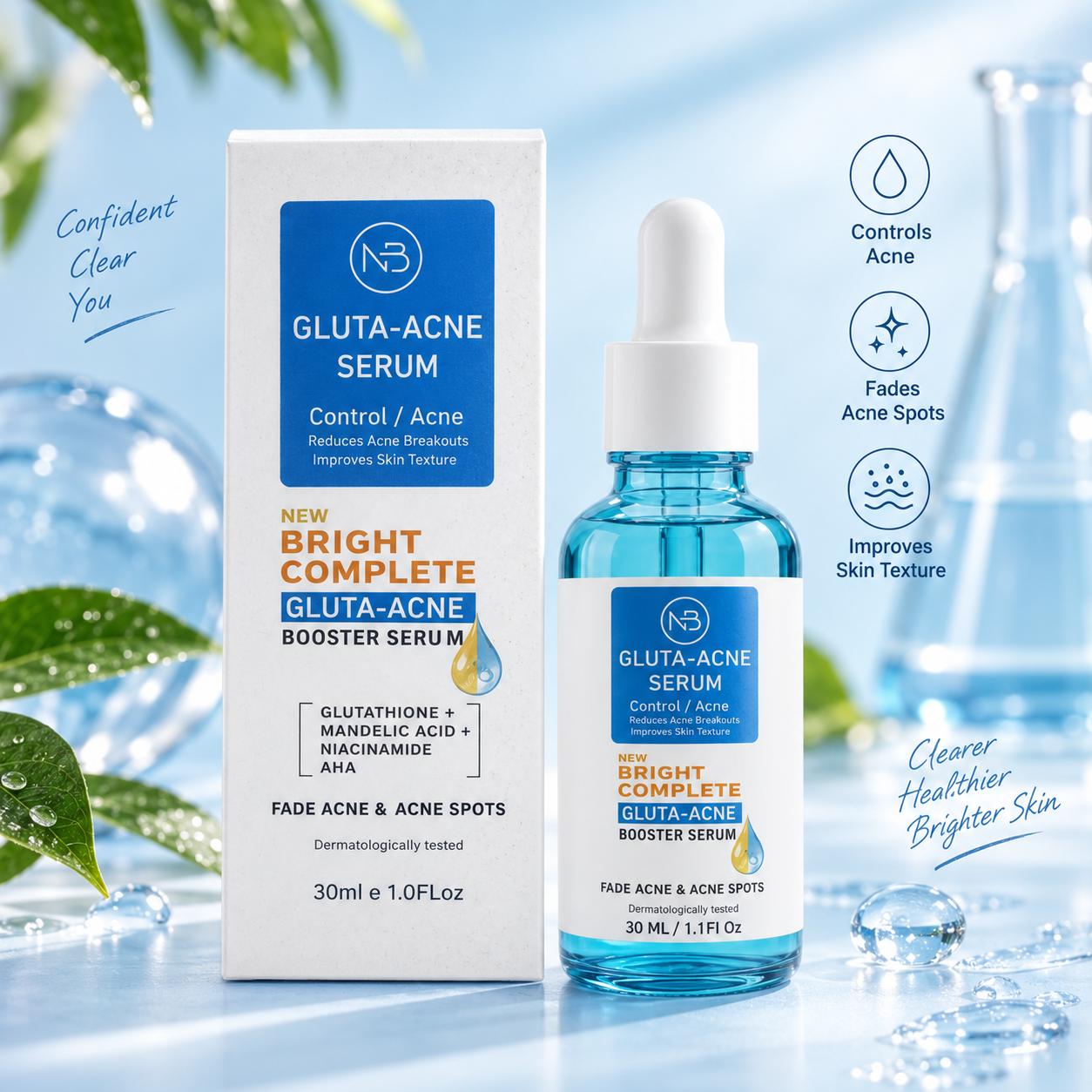 Naturals Beauty Gluta-Acne Serum – Bright Complete Booster Serum (30ml)