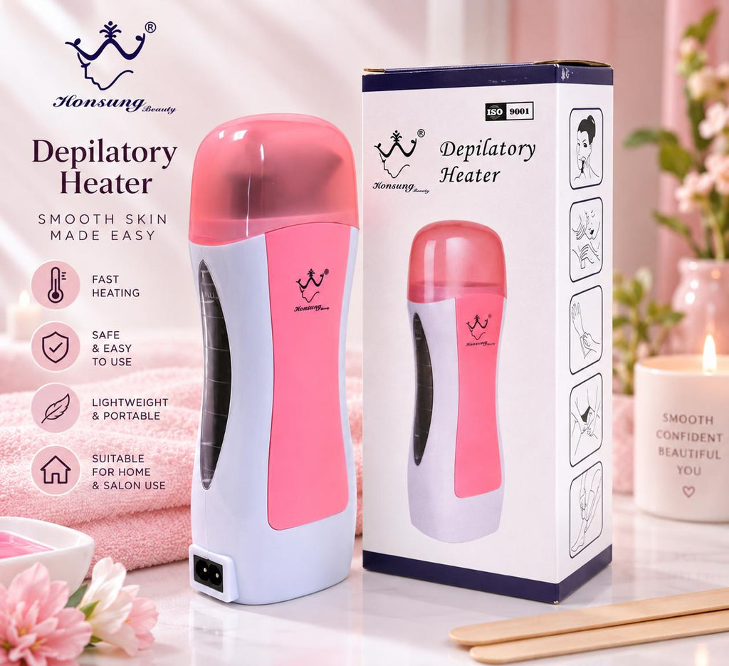 Honsuny Roll-On Depilatory Wax Heater – Portable Roller Wax Warmer for Home & Salon